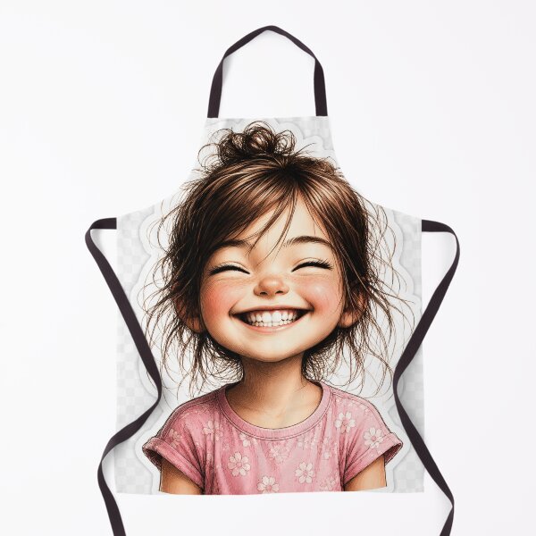 Item preview, Joyful Smiling Little Girl Die-Cut Sticker designed and sold by Arts121.