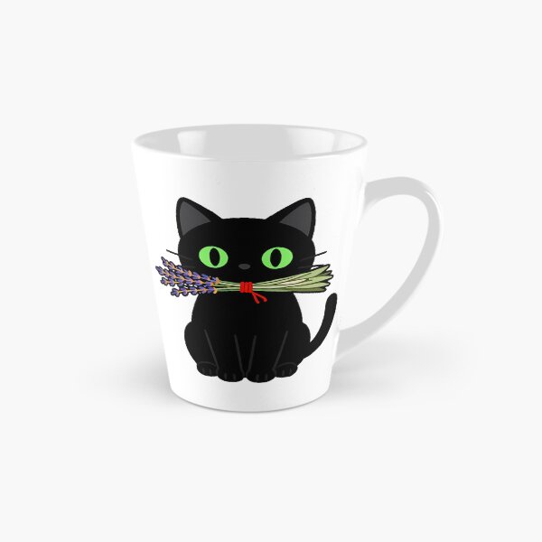 Item preview, Black Cat with Herb Bundle Icon designed and sold by IllumeInk.