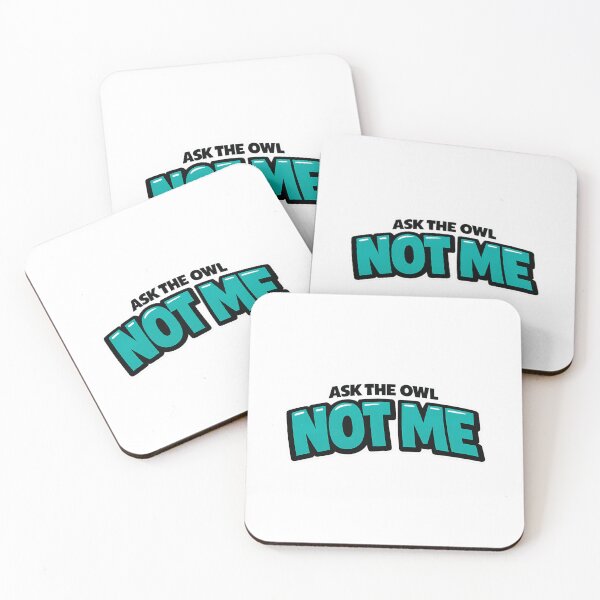 Item preview, Ask The Owl Not Me Funny Wise Owl Quote Sticker designed and sold by Gremlin Hours.