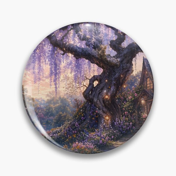Item preview, Wisteria Cottage by the Pond designed and sold by sigmaartstudio.