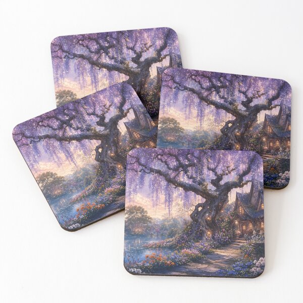 Item preview, Wisteria Cottage by the Pond designed and sold by sigmaartstudio.