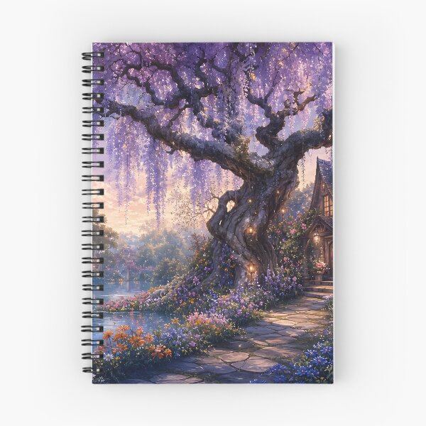 Item preview, Wisteria Cottage by the Pond designed and sold by sigmaartstudio.