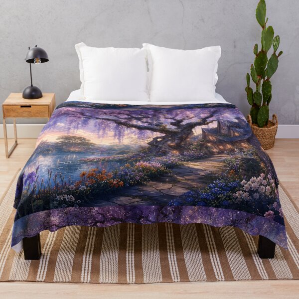 Item preview, Wisteria Cottage by the Pond designed and sold by sigmaartstudio.