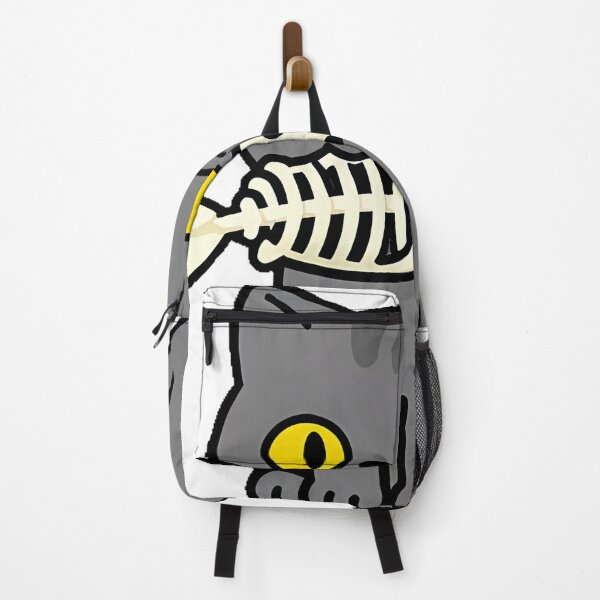 Item preview, Gray Cat Fish Skeleton Icon designed and sold by IllumeInk.