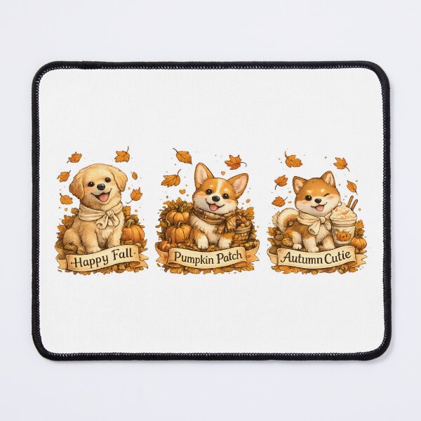 Item preview, Cute Autumn Puppies Collection | Happy Fall, Pumpkin Patch & Autumn Cutie Vintage Design designed and sold by KAM-KAM-STORE.