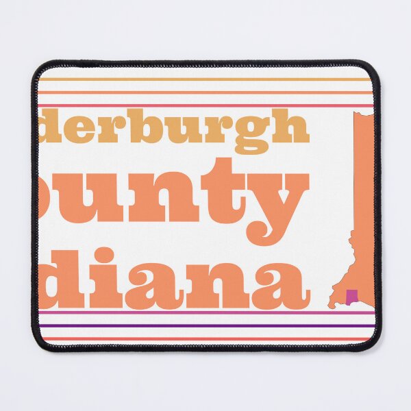 Item preview, Vanderburgh County Indiana Highlighted on State Map designed and sold by TheIconSmith.