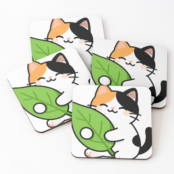 Item preview, Calico Cat Catnip Leaf Icon designed and sold by IllumeInk.