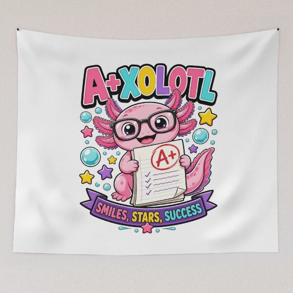 Item preview, Back to School: A+ Axolotl Smiles and Success designed and sold by Fenay Designs.