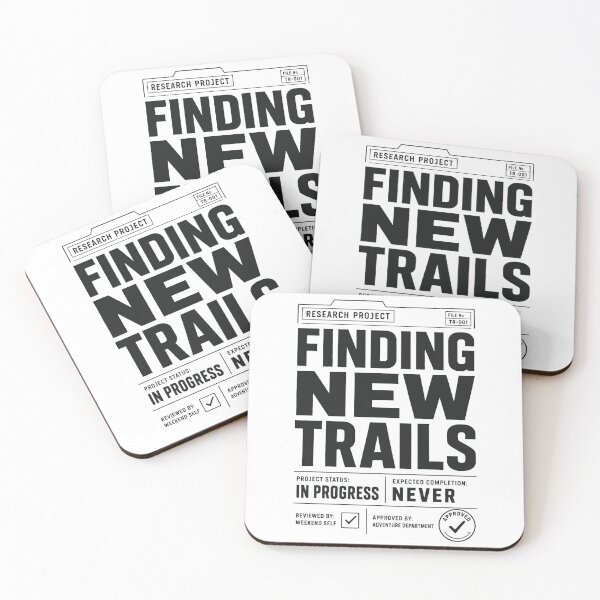 Item preview, Weekend Research Project T-Shirt | Finding New Trails Outdoor Design designed and sold by SingleTrackes.