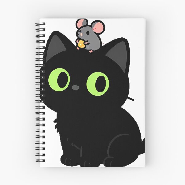 Item preview, Black Cat and Mouse Friend Icon designed and sold by IllumeInk.
