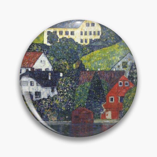 Item preview, Houses at Unterach am Attensee Gustav Klimt art designed and sold by ArtUnova.