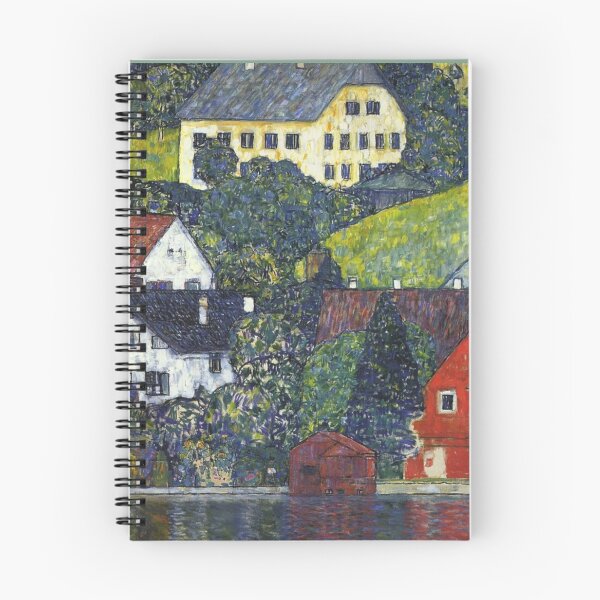Item preview, Houses at Unterach am Attensee Gustav Klimt art designed and sold by ArtUnova.