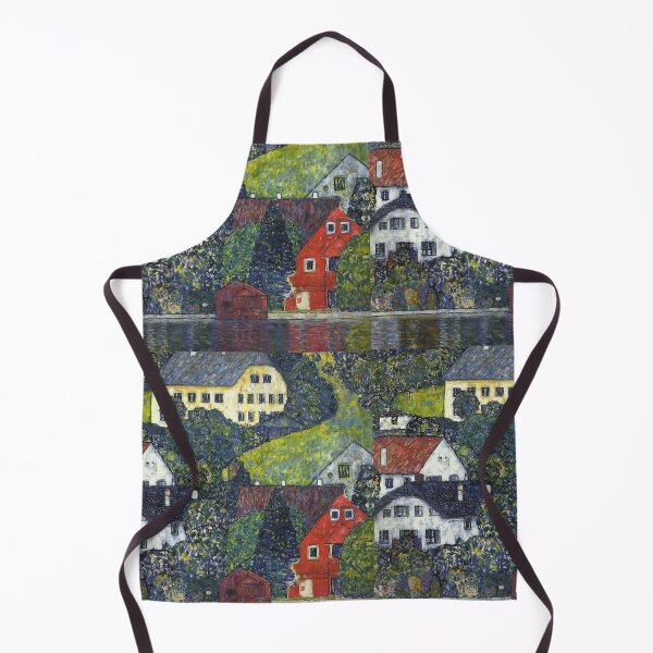 Item preview, Houses at Unterach am Attensee Gustav Klimt art designed and sold by ArtUnova.