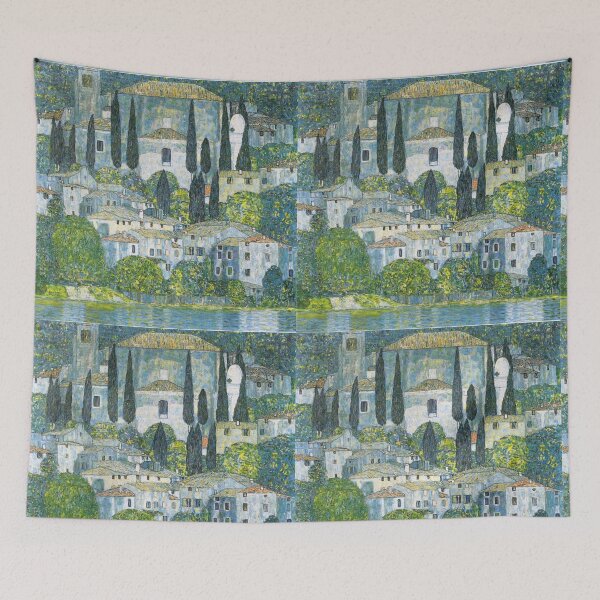 Item preview, Church in Cassone Gustav Klimt art designed and sold by ArtUnova.
