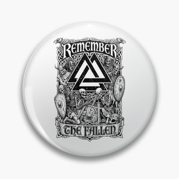 Item preview, Viking Valknut Remember The Fallen Skeleton Warriors designed and sold by GrandeDuc.