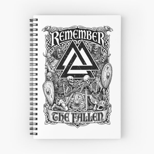Item preview, Viking Valknut Remember The Fallen Skeleton Warriors designed and sold by GrandeDuc.