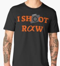 I SHOOT RAW MINI LOGO (Camera) Sony Alpha Men's Premium T-Shirt