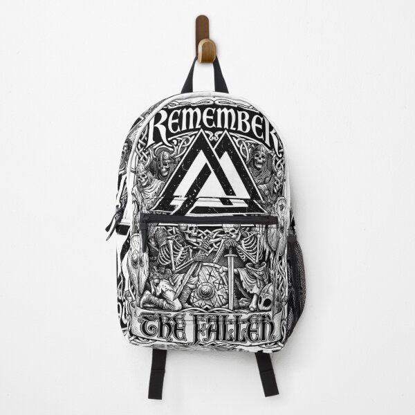 Item preview, Viking Valknut Remember The Fallen Skeleton Warriors designed and sold by GrandeDuc.