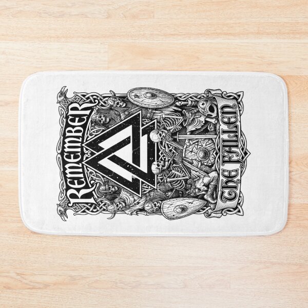 Item preview, Viking Valknut Remember The Fallen Skeleton Warriors designed and sold by GrandeDuc.