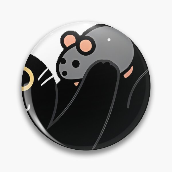 Item preview, Black Cat Catnip Mouse Toy Icon designed and sold by IllumeInk.