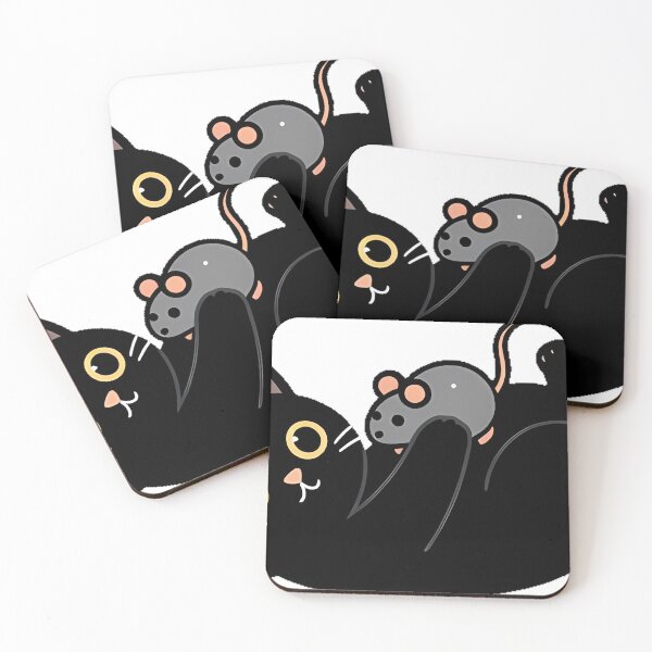 Item preview, Black Cat Catnip Mouse Toy Icon designed and sold by IllumeInk.
