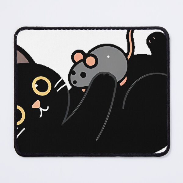 Item preview, Black Cat Catnip Mouse Toy Icon designed and sold by IllumeInk.