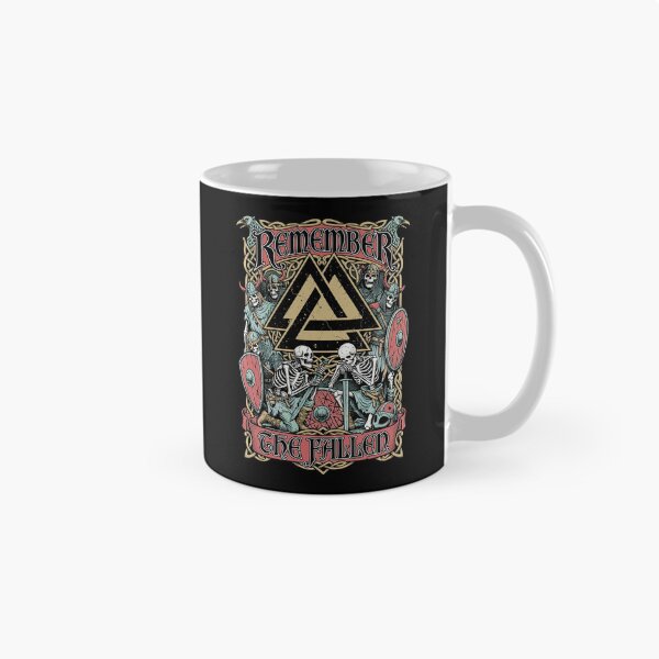 Item preview, Viking Valknut Remember The Fallen Skeleton Warriors designed and sold by GrandeDuc.