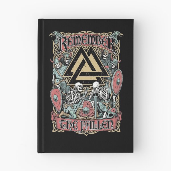 Item preview, Viking Valknut Remember The Fallen Skeleton Warriors designed and sold by GrandeDuc.