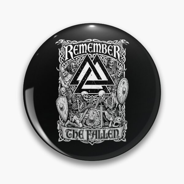 Item preview, Viking Valknut Remember The Fallen Skeleton Warriors designed and sold by GrandeDuc.