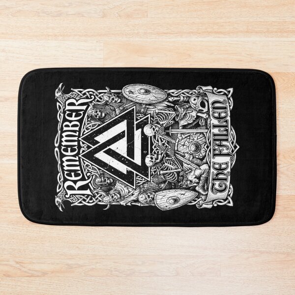 Item preview, Viking Valknut Remember The Fallen Skeleton Warriors designed and sold by GrandeDuc.