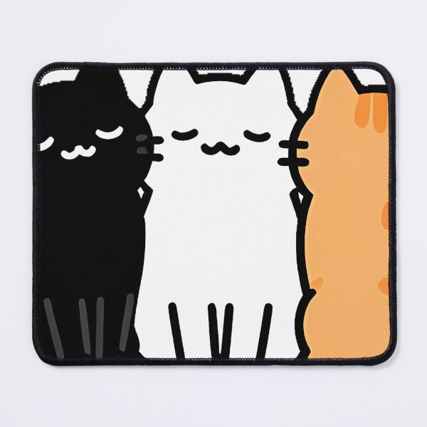 Item preview, Cat Trio Black White Orange Icon designed and sold by IllumeInk.