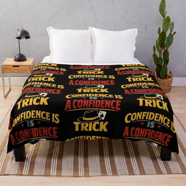 Item preview, Confidence Is a Confidence Trick Funny Sarcastic Quote designed and sold by TeeTimeTreasure.