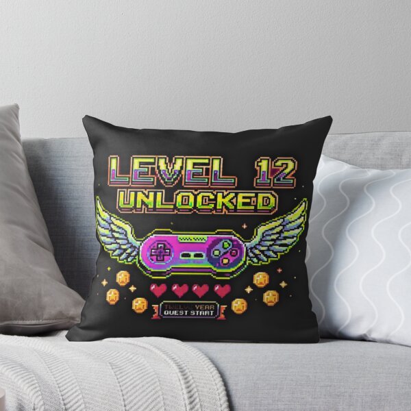 Item preview, Level 12 Unlocked 12th Birthday Gamer - Retro Pixel Art designed and sold by alalame.