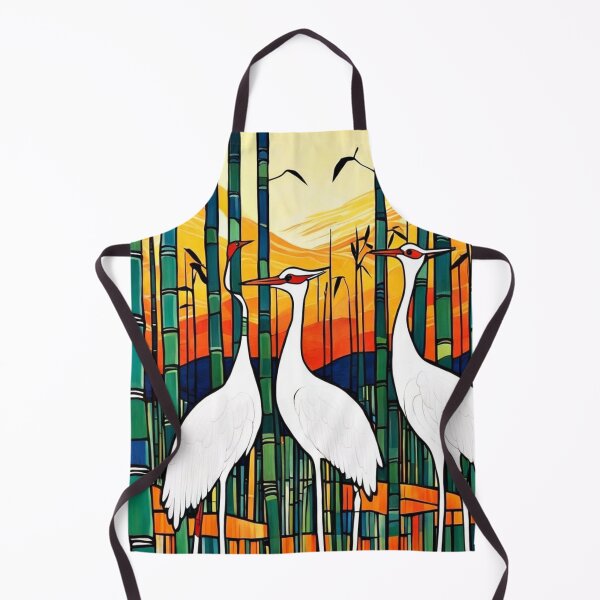 Item preview, White Cranes in Bamboo Forest designed and sold by George Hutton Hunter.