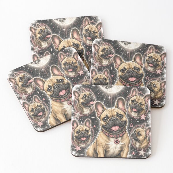 Item preview, French Bulldog Moon Stars Cute Frenchie Dog Lover Celes designed and sold by LinaDesign Store.