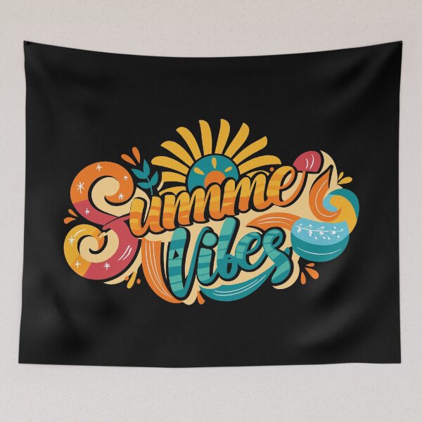 Item preview, Retro Summer Vibes Typography designed and sold by Khadigadesings.