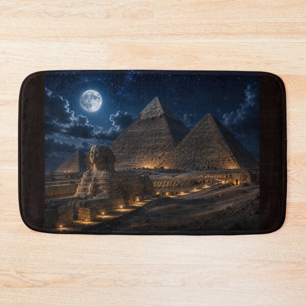 Artikelvorschau, Kollektion „Wunder im Mondlicht“: Die Große Pyramide von Gizeh ~ Ägypten entworfen und verkauft von globetrottergfx.