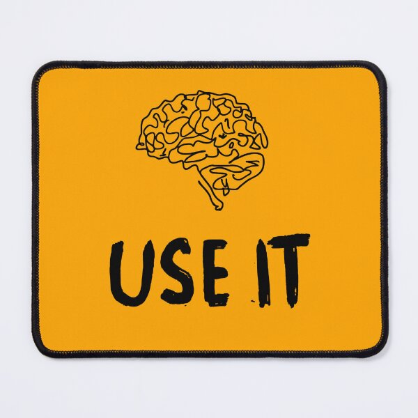 Item preview, Use It Brain Minimalist Line Art | Motivational Typography | Modern Mental Health Poster designed and sold by DuskyMonk.