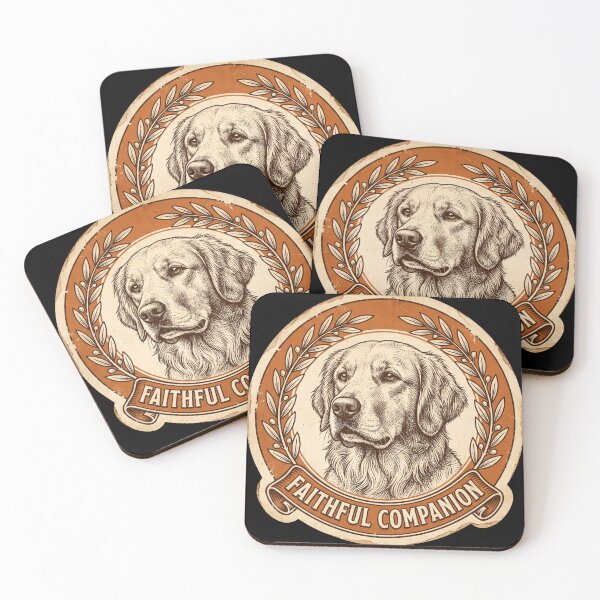 Item preview, Vintage Golden Retriever Faithful Companion Dog Emblem designed and sold by TeNovaStudio.