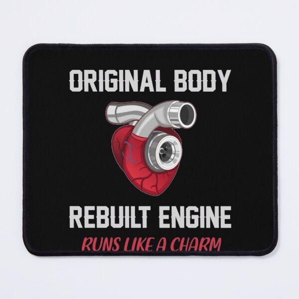 Item preview, Original Body, Rebuilt Engine – Turbo Heart Funny Mechanic & Car Enthusiast Design designed and sold by Gbriel3.