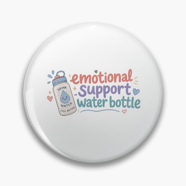Item preview, Emotional support water bottle designed and sold by PatternFly.