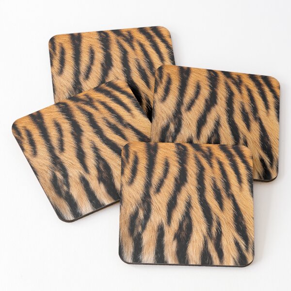 Item preview, Tiger Fur Vertical Stripe Pattern - Realistic Orange & Black Fur Design designed and sold by Yoruhara.