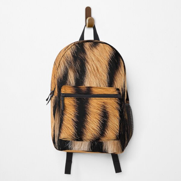 Item preview, Tiger Fur Vertical Stripe Pattern - Realistic Orange & Black Fur Design designed and sold by Nine Lives Studio.