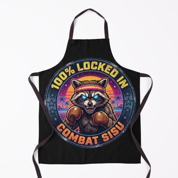 Item preview, Jimothy Raccoon - Combat Sisu Locked In designed and sold by SisuPrintsCo.