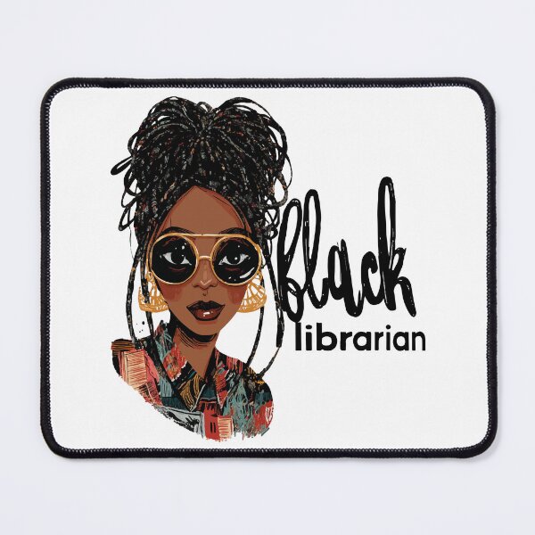 Item preview, Black Librarian 90s Retro Style print text Design designed and sold by RichardRags.