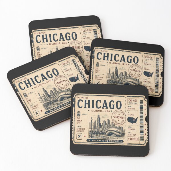 Item preview, Chicago Vintage Travel Ticket designed and sold by naturalsurvival.