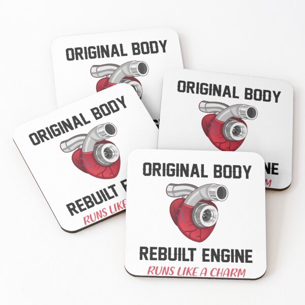Item preview,  Original Body, Rebuilt Engine – Turbo Heart Funny Mechanic & Car Enthusiast Design designed and sold by Gbriel3.