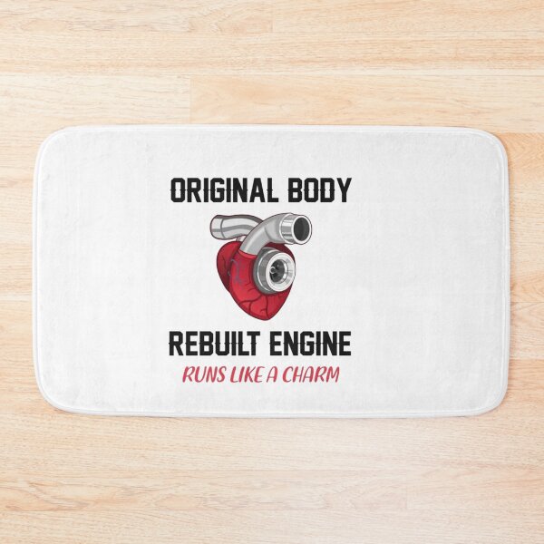 Item preview,  Original Body, Rebuilt Engine – Turbo Heart Funny Mechanic & Car Enthusiast Design designed and sold by Gbriel3.