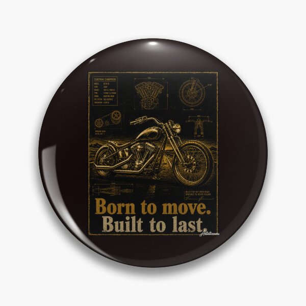 Item preview, Custom Motorcycle Blueprint Gold Detail Dark Art Road Print designed and sold by Artisticanvas.