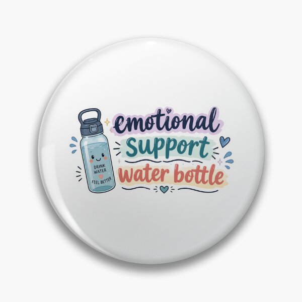 Item preview, Emotional support water bottle designed and sold by PatternFly.